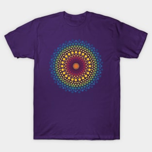 Rainbow Mandala Dotted T-Shirt